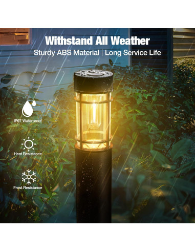 Luces Solares para Jardín ENSLI DC-303, Paquete de 8, IP67