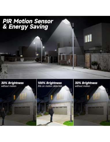 Luces Solares de Calle TFKK 6500K LED 2PCS Impermeables