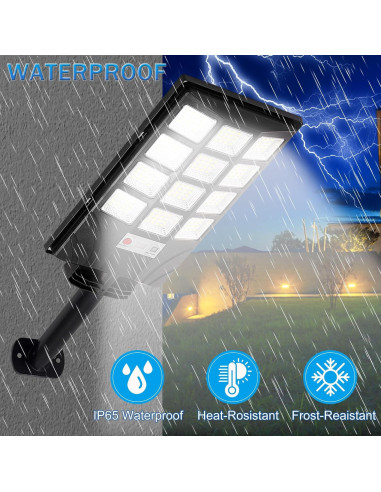 Luces Solares de Calle TFKK 6500K LED 2PCS Impermeables