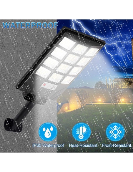 Luces Solares de Calle TFKK 6500K LED 2PCS Impermeables