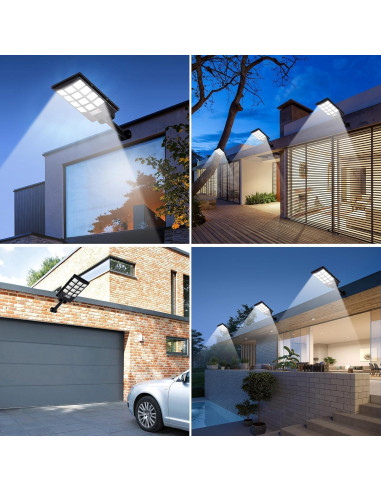 Luces Solares de Calle TFKK 6500K LED 2PCS Impermeables