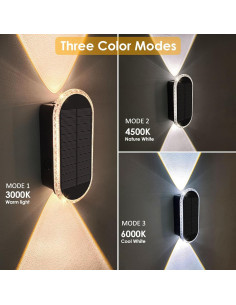 Luces Solares de Cerca LIANGLOME 8PK IP65 3 Modos 3000K-6000K 2