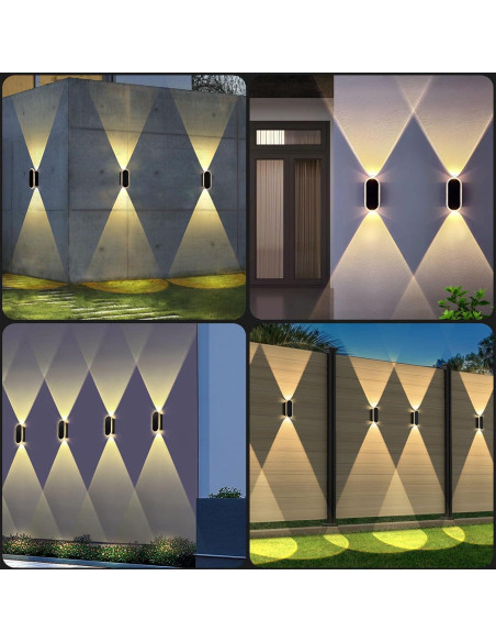 Luces Solares de Cerca LIANGLOME 8PK IP65 3 Modos 3000K-6000K