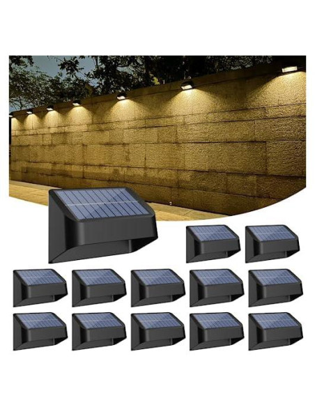 Luces Solares de Cerca FLITI 12 Pzas RGB y Blanco Cálido