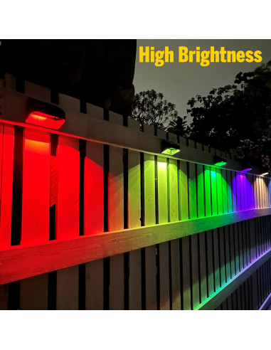 Luces Solares de Cerca FLITI 12 Pzas RGB y Blanco Cálido