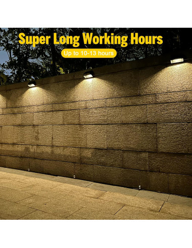 Luces Solares de Cerca FLITI 12 Pzas RGB y Blanco Cálido