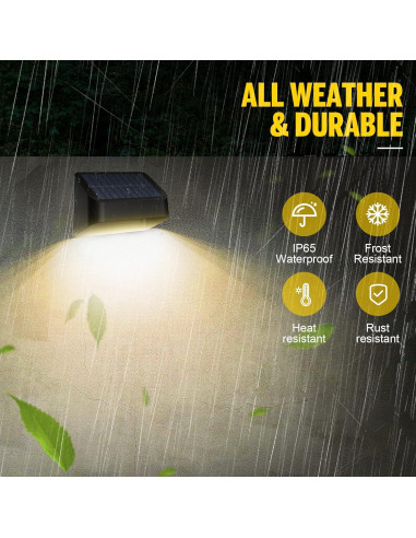 Luces Solares de Cerca FLITI 12 Pzas RGB y Blanco Cálido