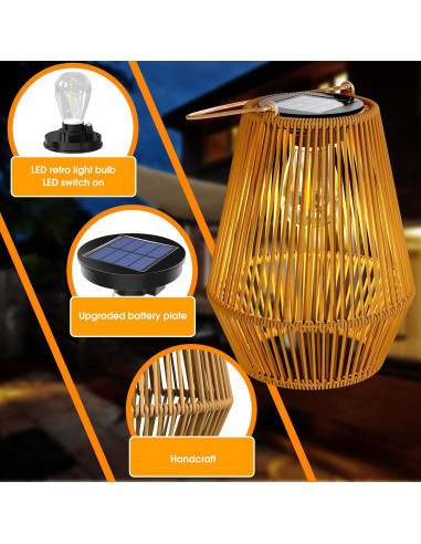 Linternas Solares KagoLing para Exterior 2 Paquete IP65