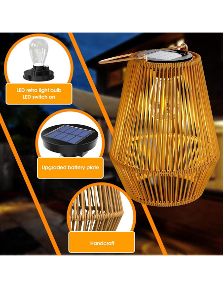Linternas Solares KagoLing para Exterior 2 Paquete IP65