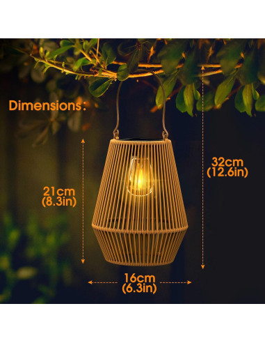 Linternas Solares KagoLing para Exterior 2 Paquete IP65