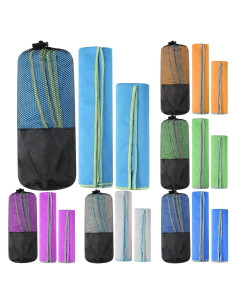 Juego de Toallas de Secado Rápido Oudain - 12 Paquete Microfibra