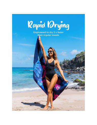 Toalla de Playa Microfibra OCOOPA Extra Grande 180x81cm Secado Rápido