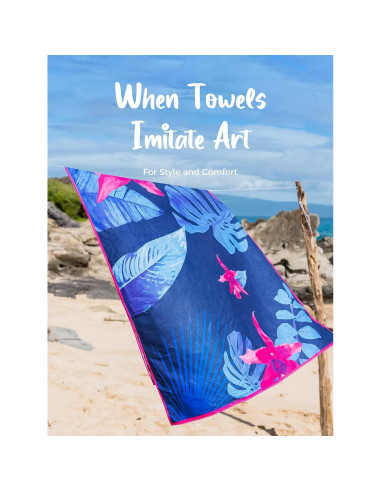 Toalla de Playa Microfibra OCOOPA Extra Grande 180x81cm Secado Rápido