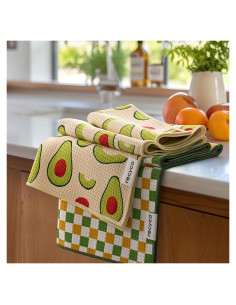 Juego de 2 Toallas de Cocina Waffle RECYCO 40.6x71.1cm