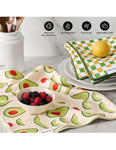 Juego de 2 Toallas de Cocina Waffle RECYCO 40.6x71.1cm 2