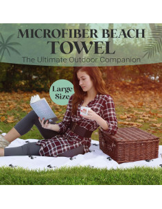 Toalla de Playa Grande Bdsign Microfibra 185x91 cm Secado Rápido 2