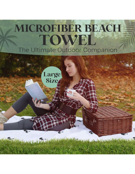 Toalla de Playa Grande Bdsign Microfibra 185x91 cm Secado Rápido