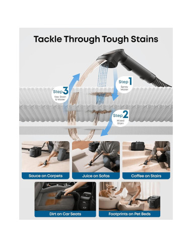 Robot Aspiradora eufy E28 con Sistema HydroJet y Mopa Rodante