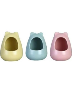 Baño de Cerámica Grande para Chinchillas Amarillo 23x18x15 cm 2