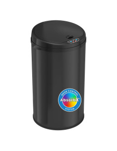 Basurero Automático iTouchless 30L Negro con Sensor y Filtro de Olores