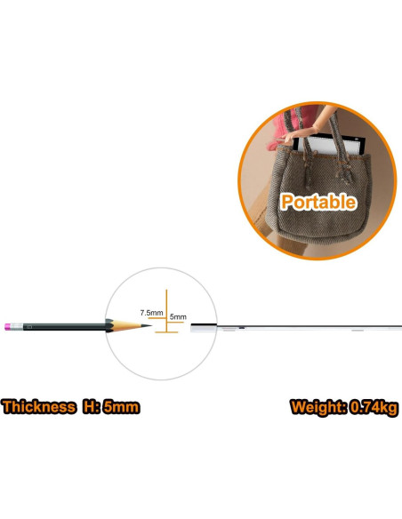 Caja de Luz LED GAOMON GB4 5mm Ultradelgada USB 398x300mm