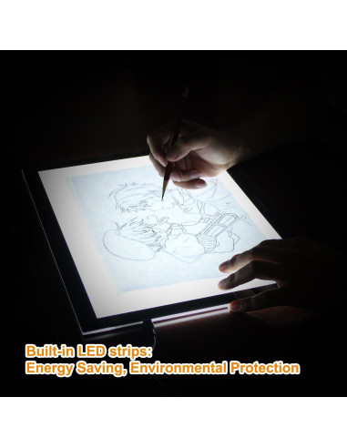 Caja de Luz LED GAOMON GB4 5mm Ultradelgada USB 398x300mm