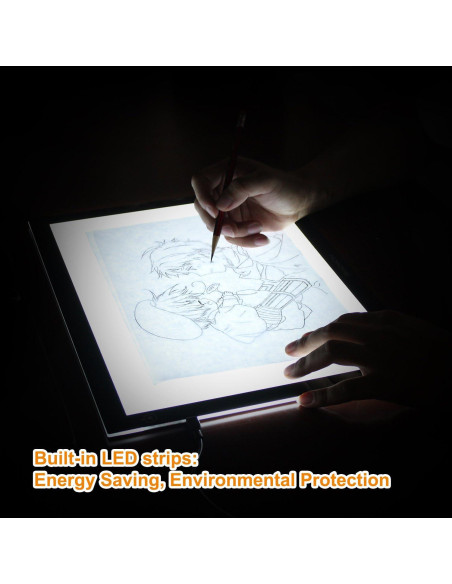 Caja de Luz LED GAOMON GB4 5mm Ultradelgada USB 398x300mm