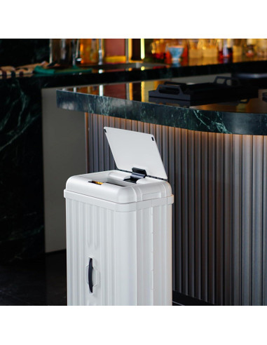 Cubo de Basura Automático ELPHECO 50L Blanco con Sensor