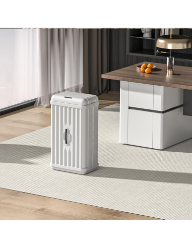 Cubo de Basura Automático ELPHECO 50L Blanco con Sensor