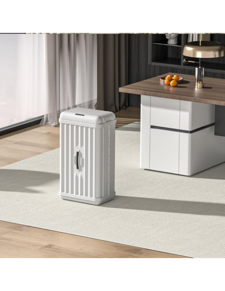 Cubo de Basura Automático ELPHECO 50L Blanco con Sensor