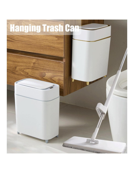 Basurero Automático Yatmung Blanco 2 Galones Pack de 2