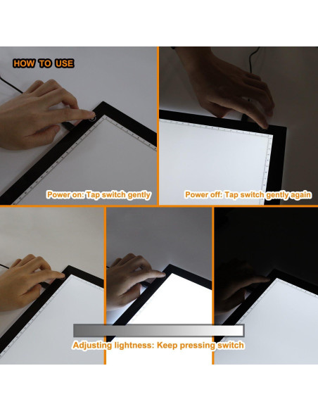 Caja de Luz LED GAOMON GB4 5mm Ultradelgada USB 398x300mm