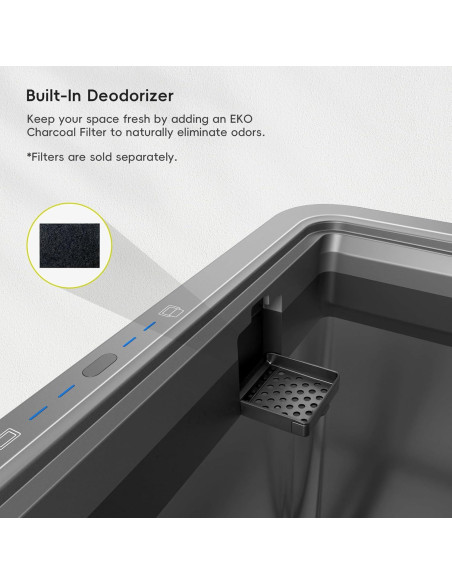 Tapa de Basura EKO Mirage-X 79.9L con Sensor de Movimiento