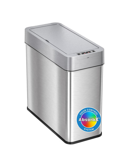 Bote de Basura Automático iTouchless 15L con Sensor y Filtro de Olores