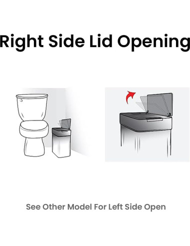 Bote de Basura Automático iTouchless 15L con Sensor y Filtro de Olores