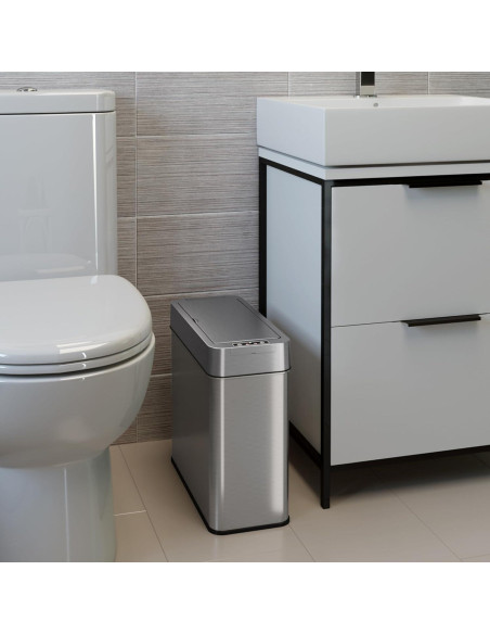 Bote de Basura Automático iTouchless 15L con Sensor y Filtro de Olores