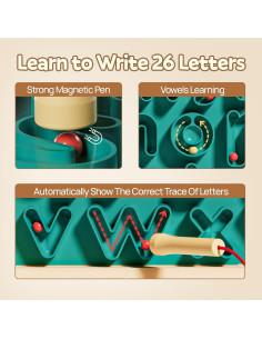 Tablero de Letras Magnéticas Top Bright 28x28cm para Niños 2