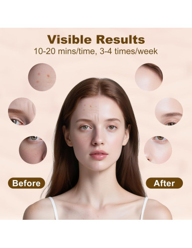 Máscara de Luz Roja LED Oritham con Control Remoto 7+1 Colores