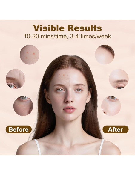 Máscara de Luz Roja LED Oritham con Control Remoto 7+1 Colores