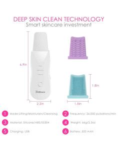 Limpiador Facial Brillirare CPJ-618 3 Modos Inalámbrico 2