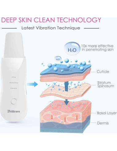 Limpiador Facial Brillirare CPJ-618 3 Modos Inalámbrico