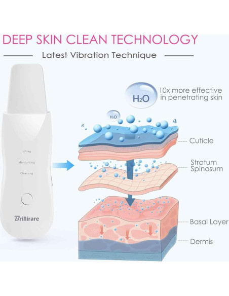 Limpiador Facial Brillirare CPJ-618 3 Modos Inalámbrico