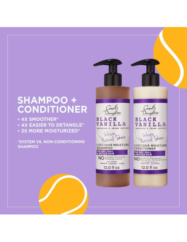 Juego de Champú y Acondicionador Carol's Daughter Black Vanilla 2 Piezas
