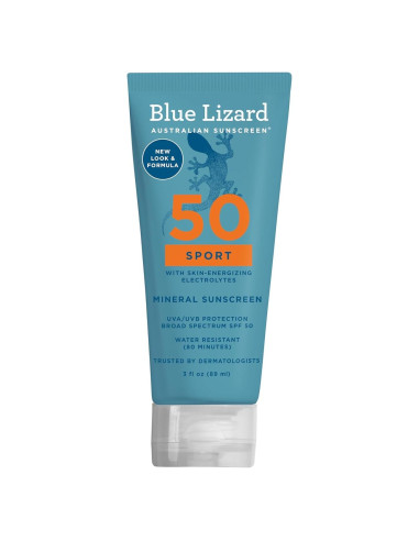Protector Solar Mineral SPF 50 Blue Lizard Sport 88.7 ml