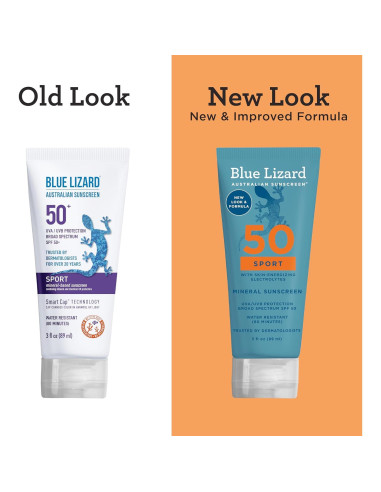 Protector Solar Mineral SPF 50 Blue Lizard Sport 88.7 ml
