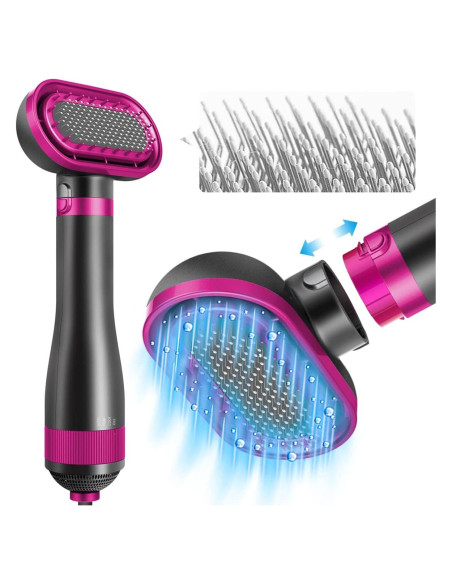 Secador de Pelo para Mascotas Yanthy 2 en 1 con Cepillo Slicker