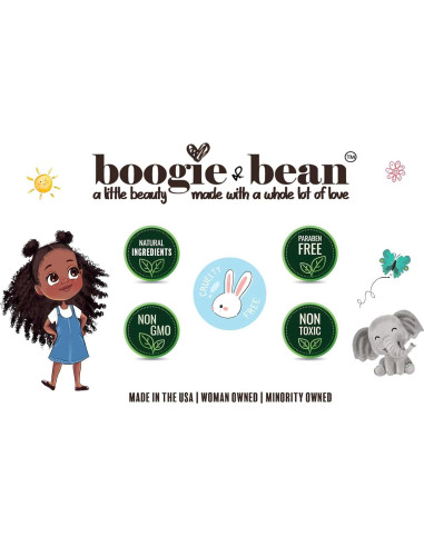Aceite Natural para Crecimiento Cabello Niños Boogie and Bean 132g