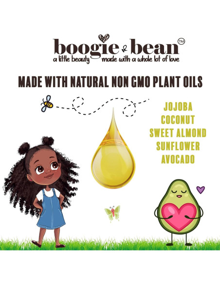 Aceite Natural para Crecimiento Cabello Niños Boogie and Bean 132g