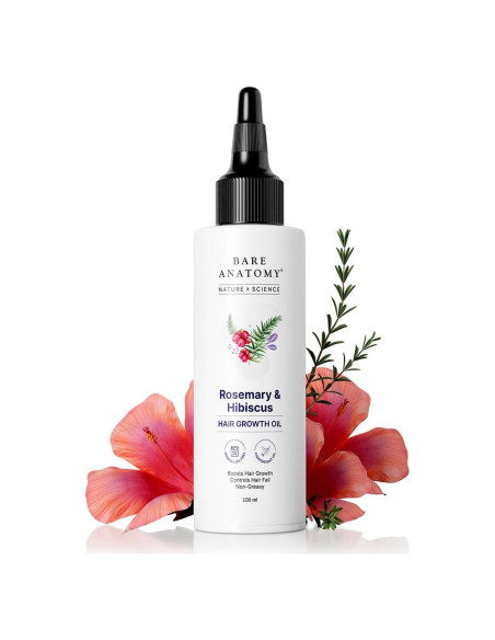 Aceite Crecimiento Capilar Bare Anatomy 100ml Romero Hibisco