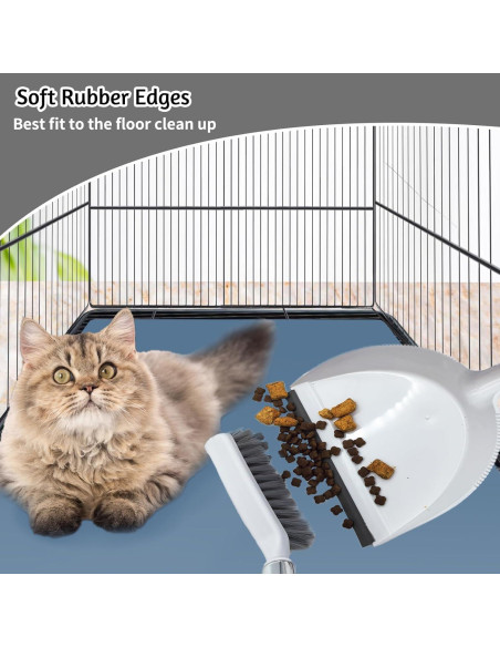 Juego de Escoba y Recogedor PINVNBY para Mascotas Pequeñas